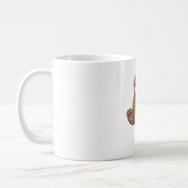 Cozy Sloth Classic T-Shirt Kaffeetasse (Links)