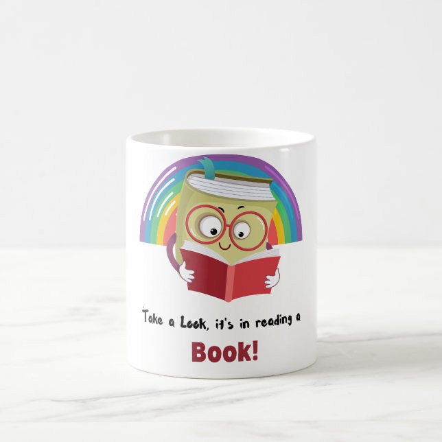 Cozy Take a Look, It's in a Reading a Book Kaffeetasse (Mittel)