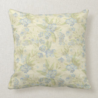 Cozy Vintages Blumengewebe vergessen mich nicht Kissen
