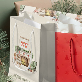 Cozy Watercolor Mice Vintage Christmas Kleine Geschenktüte