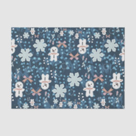 Cozy Whimsical Holiday Throw Pillow Seidenpapier