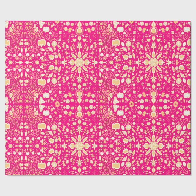 cozy winter geschenkpapier (Saum)