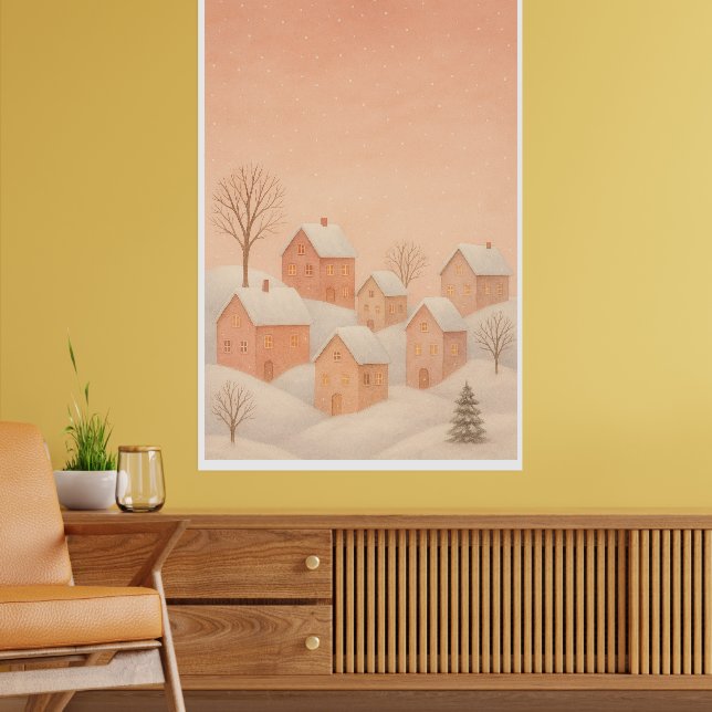 Cozy Winter Village Poster  (Wohnzimmer 2)