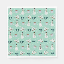 Cozy Winter Wonderland Party Napkins Serviette