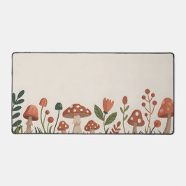 Cozy Woodland Mushrooms Schreibtischunterlage