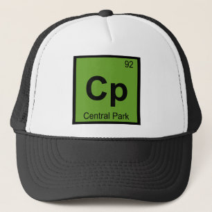 Cp - Central Park New York City Chemisches Symbol Truckerkappe