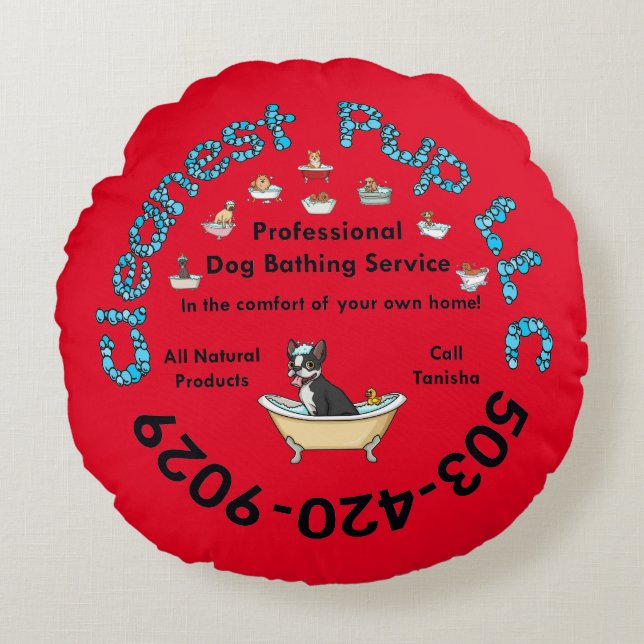 CP PILLOW RUNDES KISSEN (Vorderseite)