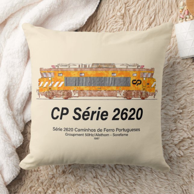 CP Serie 2620 Elektrische Lokomotive. Nez-Casse Lo Kissen (Decke)