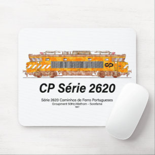 CP Serie 2620 Elektrische Lokomotive. Nez-Casse Lo Mousepad