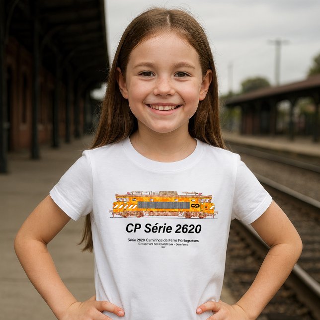 CP Serie 2620 Elektrische Lokomotive. Nez-Casse Lo T-Shirt (CP Serie 2620 Electric Locomotive. Nez-Casse Locomotive. Girl Basic T-Shirt)