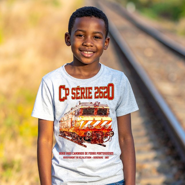 CP Serie 2620 Elektrische Lokomotive. Nez-Casse Lo T-Shirt (CP Serie 2620 Electric Locomotive. Nez-Casse Train. Boy Basic T-Shirt)