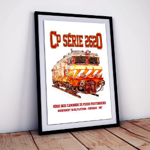 CP Serie 2620 Elektrolokomotive. Nez-Casse Loko  Poster