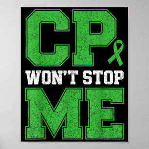 CP Wird Nicht Stoppen Warrior Zerebralparese-Bewus Poster