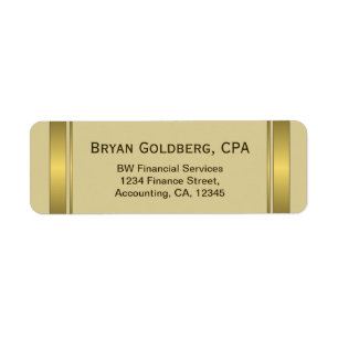 CPA-Adressenmarken für Creme und Gold Plate