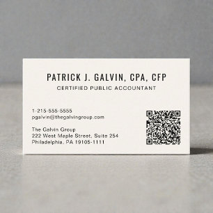 CPA-Buchhalter-QR-Code Visitenkarte