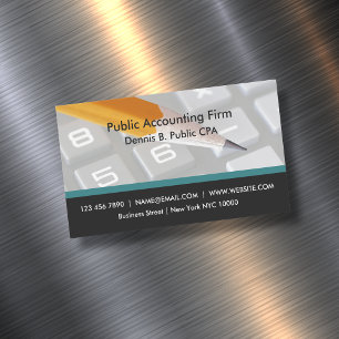 CPA-Buchhaltungs-Magnet-Geschäftskarten-Design Magnetische Visitenkarte