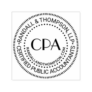 CPA Cert Public Accountant Firma Name URL #6 Permastempel