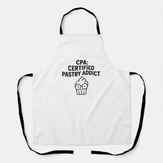 CPA Certified Pastry Addict - Funny Accounting Pun Schürze