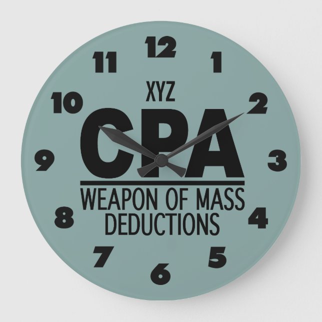 CPA custom color wall clock Große Wanduhr (Vorderseite)