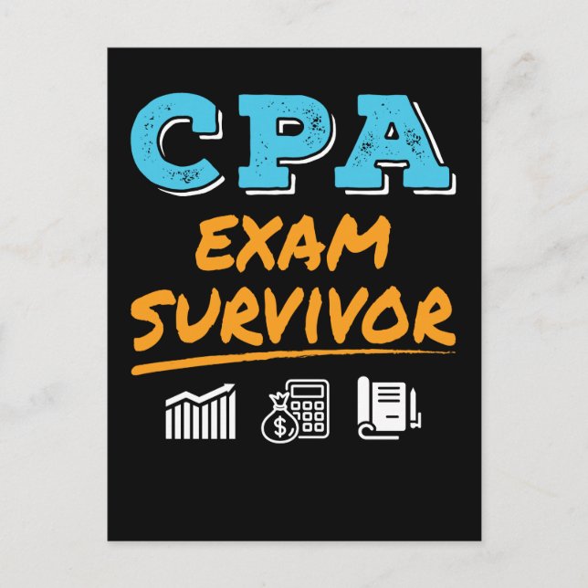CPA Exam Survivor Postkarte (Vorderseite)