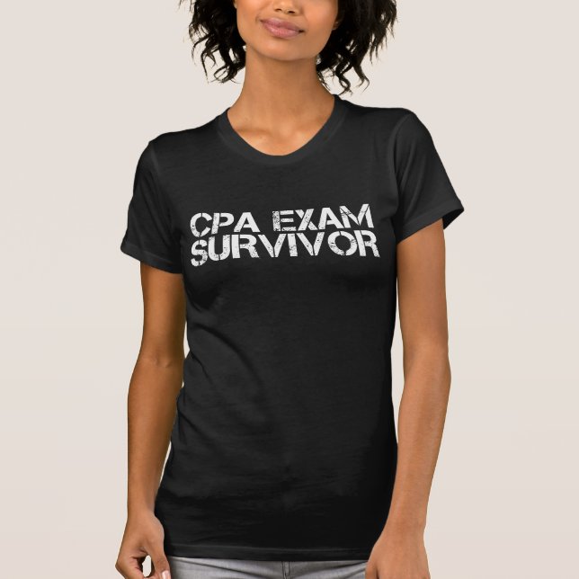CPA Exam Survivor T-Shirt (Vorderseite)
