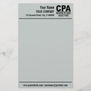 CPA für stationäre Spezialeinheiten Briefpapier