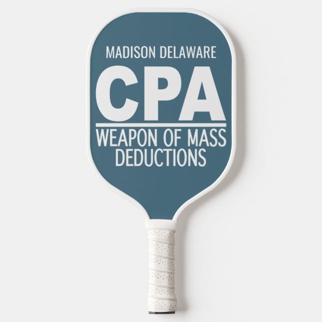 CPA individuelle Name und Farbe Pickleball Schläger (Vorderseite)
