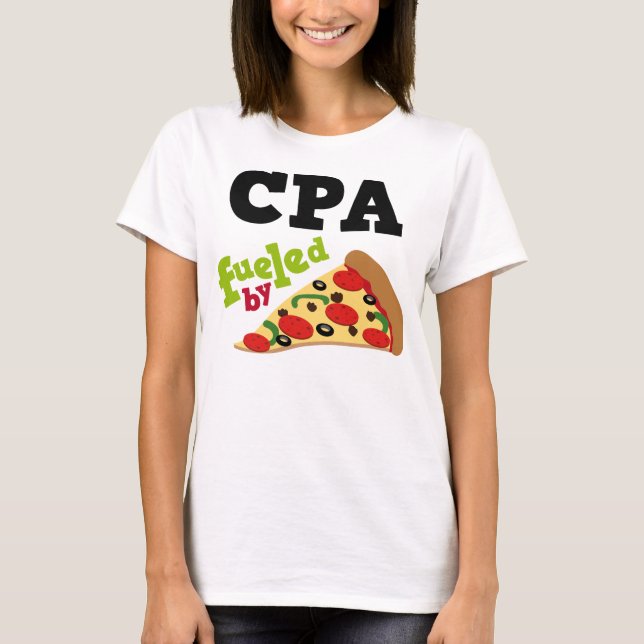 Cpa (lustige) Pizza T-Shirt (Vorderseite)
