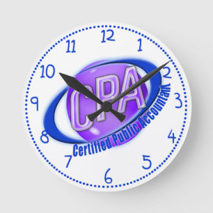 CPA ORB SWOOSH LOGO ZERTIFIZIERTER ÖFFENTLICHER RE RUNDE WANDUHR