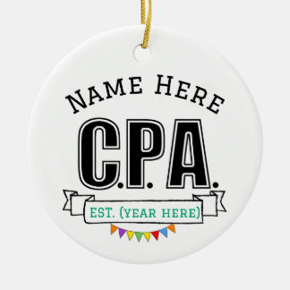 CPA Ornament-Personalisiertes Geschenk für CPA-Liz Keramik Ornament