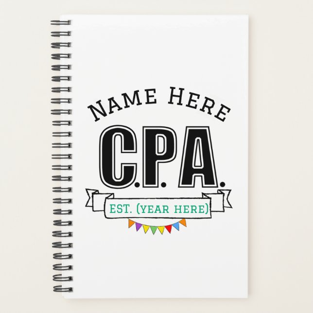 CPA Planer Buchhalter Personalisiertes Geschenk (Vorderseite)