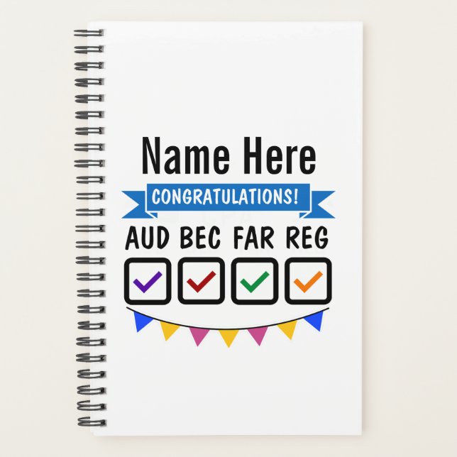 CPA-Prüfungen Geschenkgutschein Planer (Vorderseite)