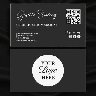 CPA-Steuerberater-Vorbereiter QR-Code-Skript Visitenkarte