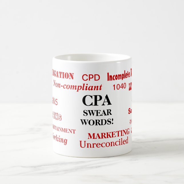 CPA Swear Worte überraschend lustige CPA Geschenki Kaffeetasse (Mittel)