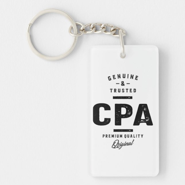 CPA Work Job Title Gift Schlüsselanhänger (Vorderseite)