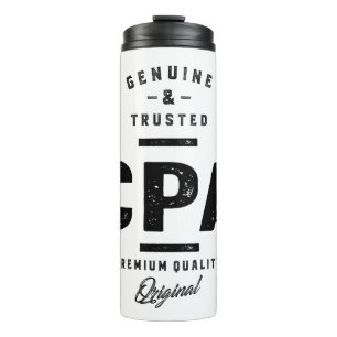 CPA Work Job Title Gift Thermosbecher