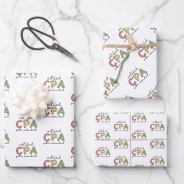 CPA zertifizierter öffentlicher Wirtschaftsprüfer Geschenkpapier Set