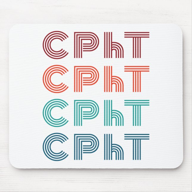 CPhT Certified Pharmacy Technician Pharma Tech Mousepad (Vorne)