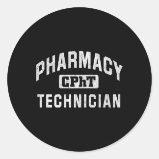 CPHT Certified Pharmacy Technician Runder Aufkleber