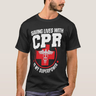 CPR Atembarriere Pocket Maske CPR Maniküre CPR T-Shirt