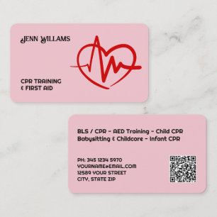CPR-Dozent benutzerdefinierter QR-Code Visitenkarte