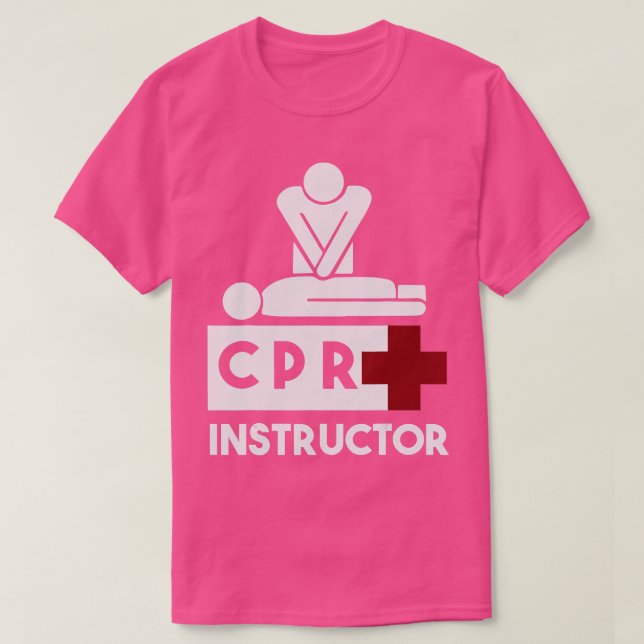 CPR-Dozentin für Männer und Frauen T-Shirt (Design vorne)