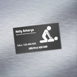 🚑 CPR Instructor First Aid Magnetische Visitenkarte