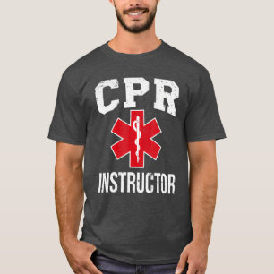 CPR Instructor Red Star of Life EMS design Medic T-Shirt