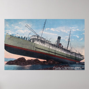 CPR SS Princess May WreckSentinel Island, AK Poster