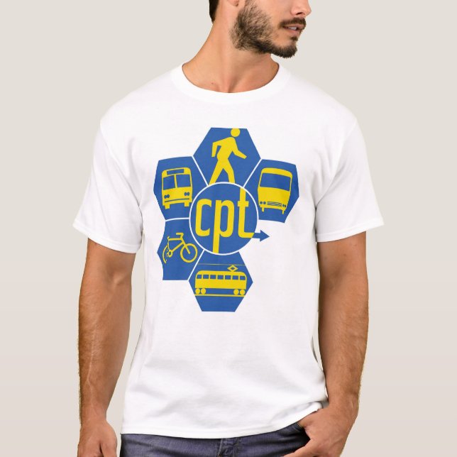 CPT T-Shirt mit gelben Ikonen (Vorderseite)