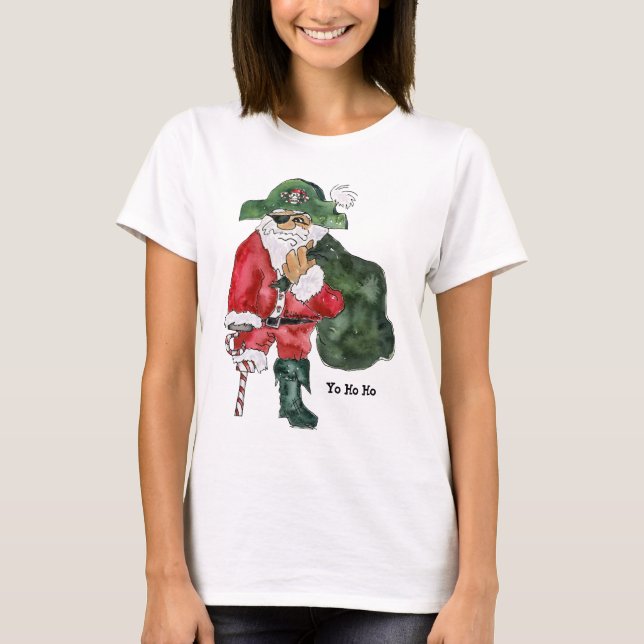 Cptn. Crusty Kringle - North Pole Pirate T-Shirt (Vorderseite)