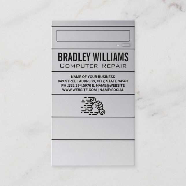 CPU Electronics | Handschlüssel für Visitenkarte (Vorderseite)