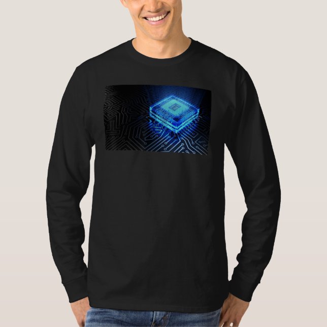Cpu Gamer Nerd Computer Chip Computer Scientist PC T-Shirt (Vorderseite)
