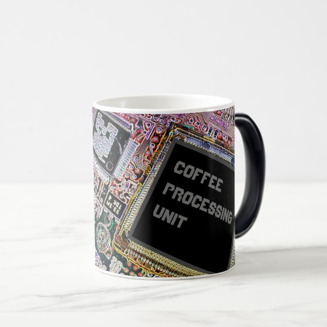 CPU - Kaffeebearbeitungseinheit lustige Tasse (VorderseiteRechts)